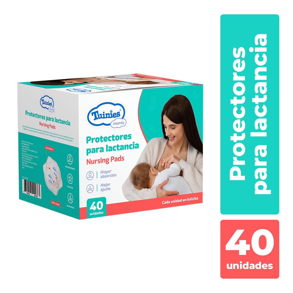 Protectores para Lactancia con Gel Tuinies - Caja 40 UN, , large image number null
