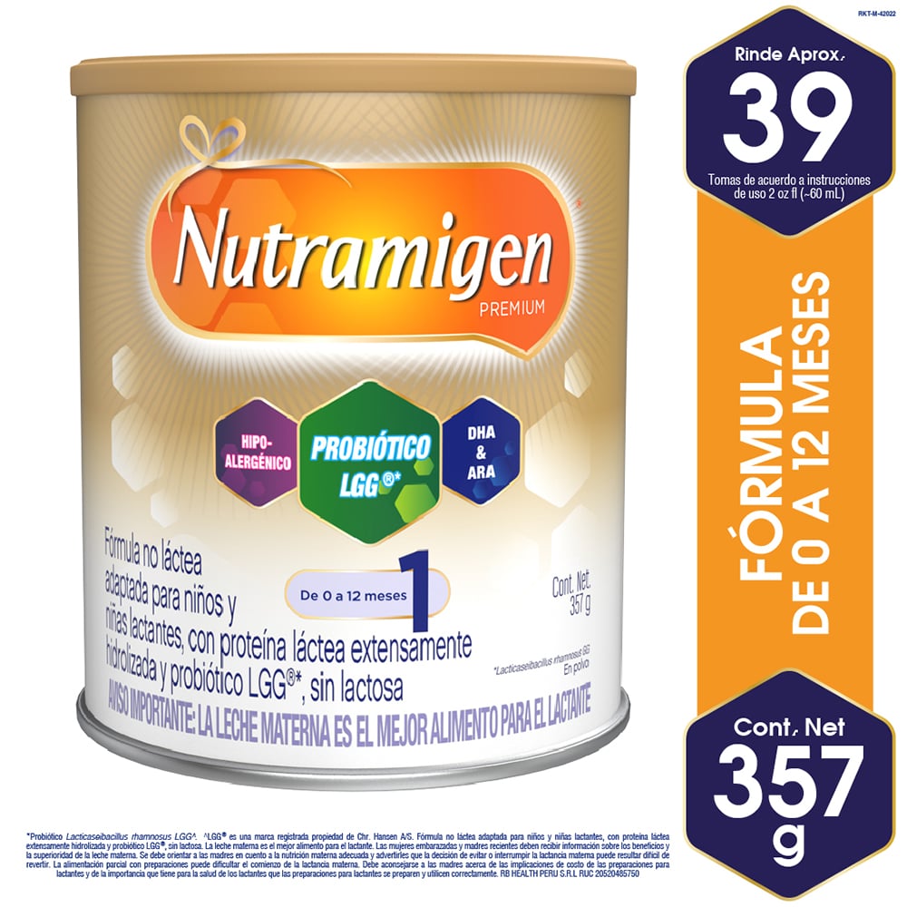 F&oacute;mula Infantil Nutramigen Premium con LGG - Lata 357 G, , large image number null