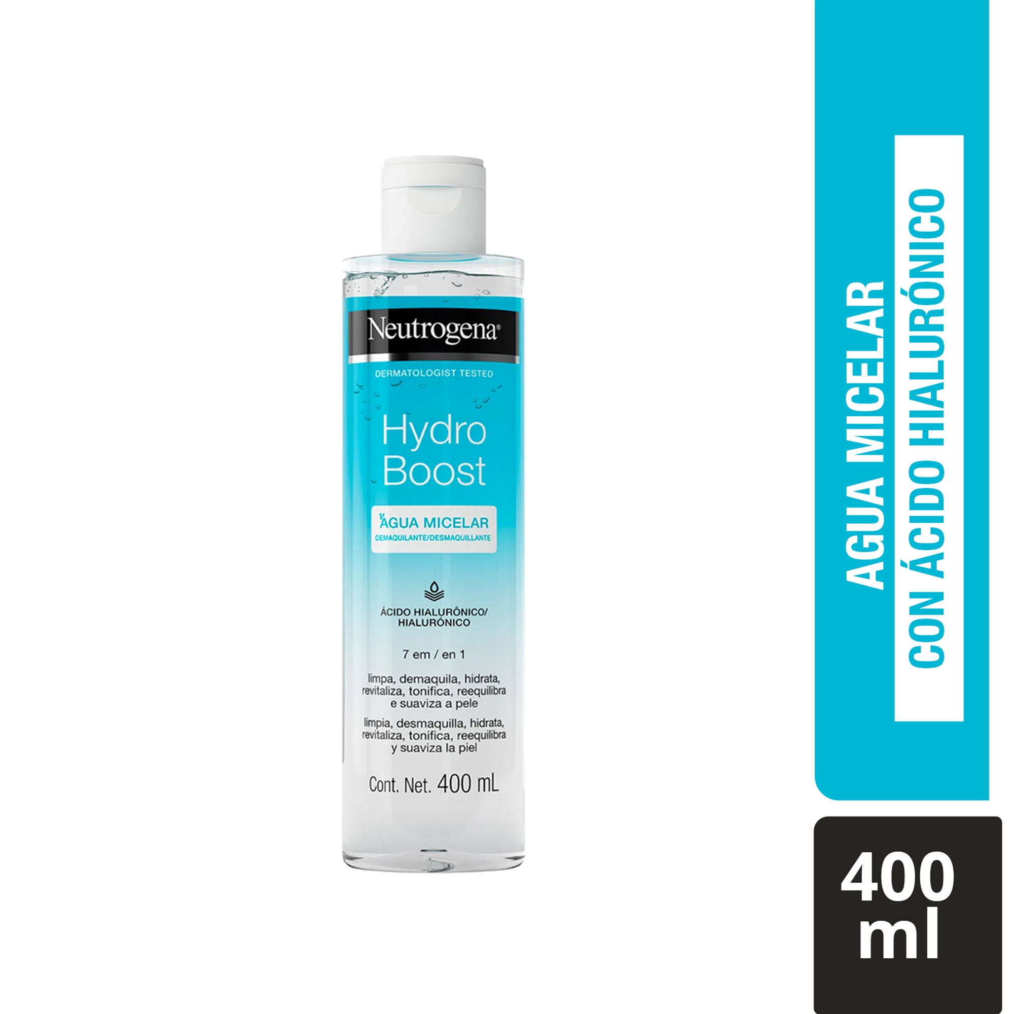 Agua Micelar Neutrogena Hydro Boost- Frasco 400 ml, , large image number null