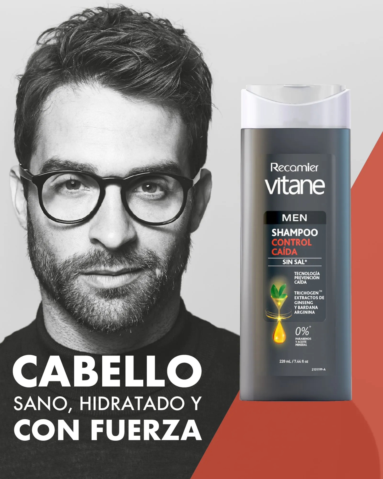 Vitane Shampoo Control Caida Men - Frasco 400 Ml, , large image number null