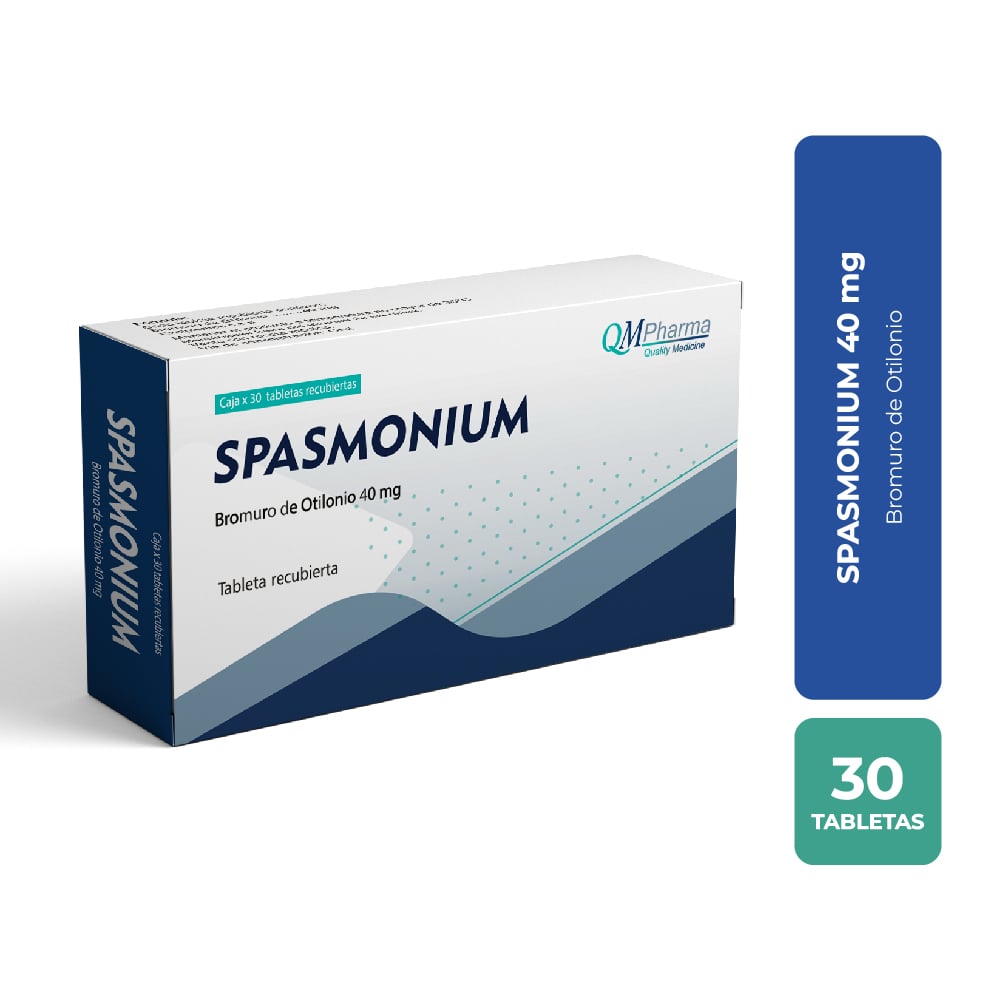 Spasmodium 40 mg Tableta Recubierta - Caja 30 UN, , large image number null
