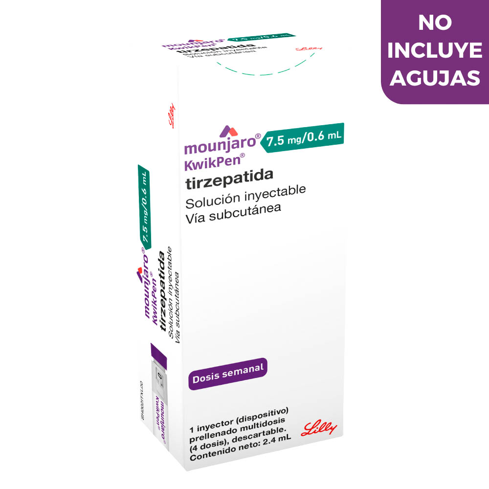 Mounjaro 7.5 - 4 Dosis Soluci&oacute;n Inyectable 0.6 ML, , large image number null