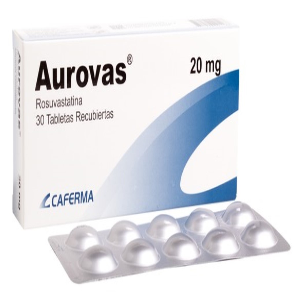 Aurovas 20Mg Tabletas Recubiertas - Caja 30 UN, , large image number null