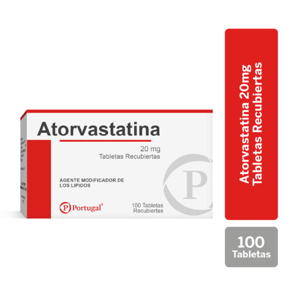 Atorvastatina 20 Mg  - Caja 100 UN, , large image number null
