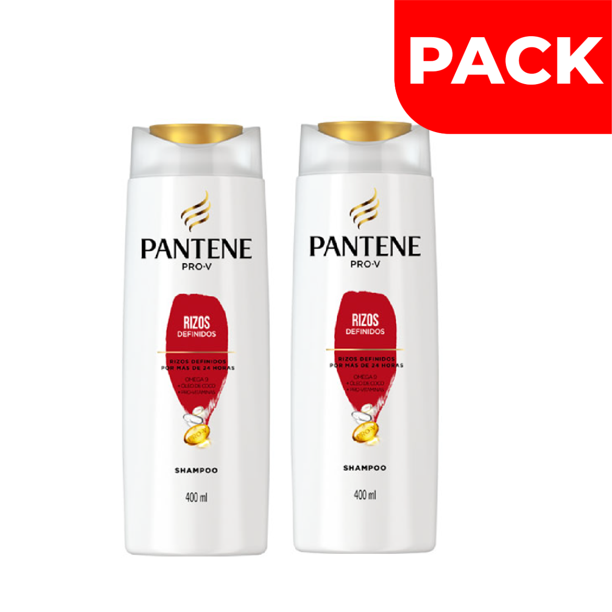 Pack Shampoo Pantene Rizos Definidos - Frasco 400 ML, , large image number null