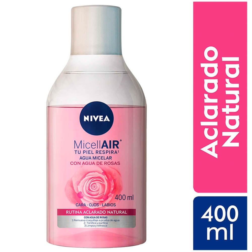 Agua Micelar Nivea Rose Care - Frasco 400 ML, , large image number null