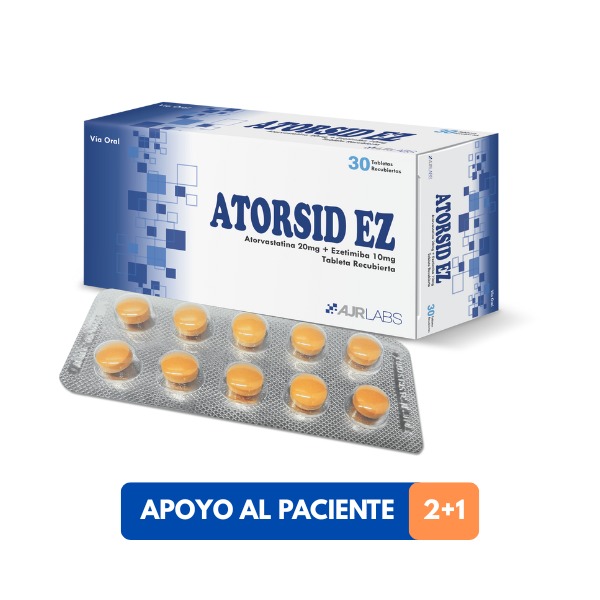 Atorsid Ez 20Mg/10Mg - Caja 30 UN, , large image number null