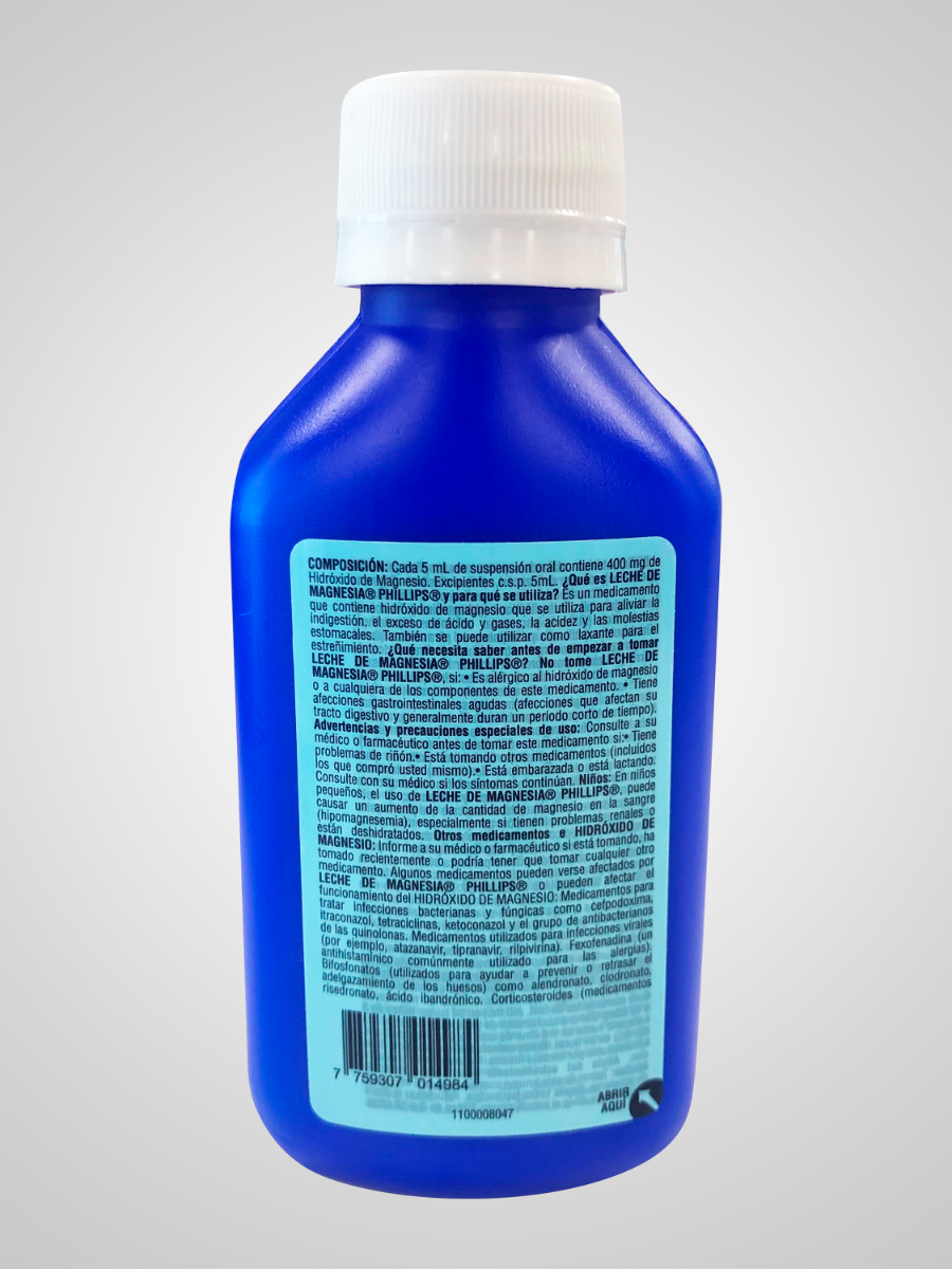 Leche Magnesia Phillips - Frasco 120 Ml, , large image number null