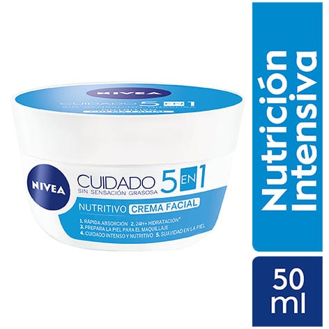 Nivea Crema Cuidado 5/1 Nutritivo - Pote 50Gr, , large image number null