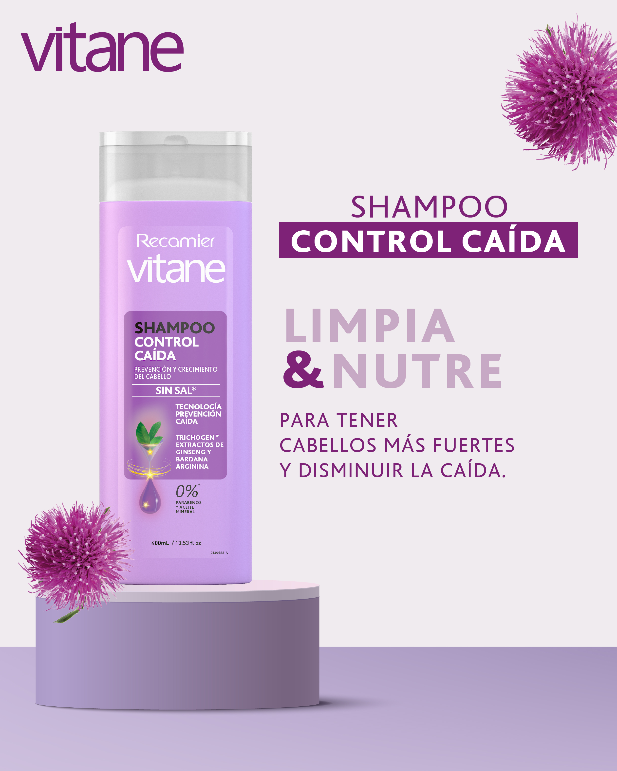 Vitane Shampo Anticaida  - Frasco 400 Ml, , large image number null