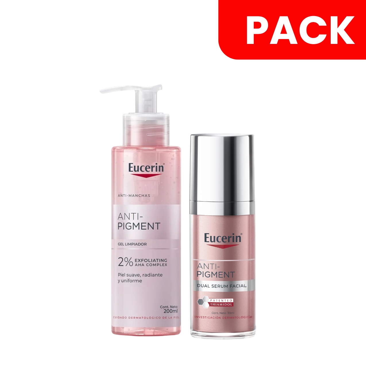 Gel Limpiador Facial Eucerin Antipigment & Antipigment Serum Dual - Pack 2UN, , large image number null