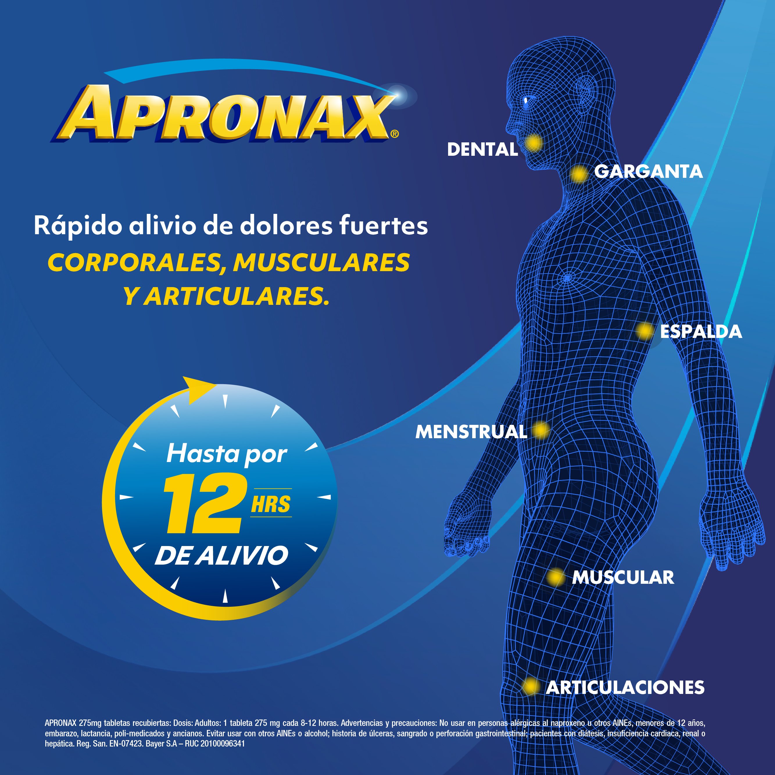 Apronax 275 Mg Tabletas - Caja 8 UN, , large image number null