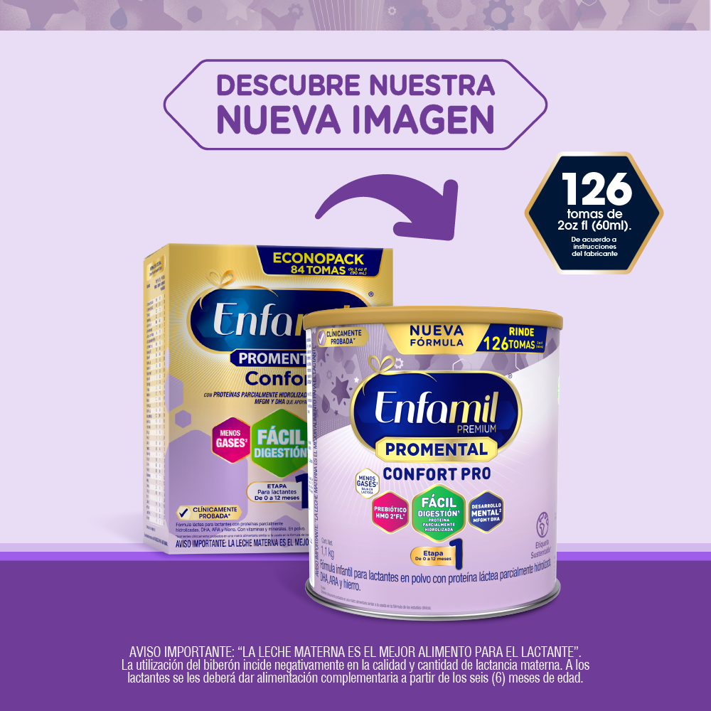 Infantil Enfamil Promental Confort Premium - Lata 1.1 KG, , large image number null