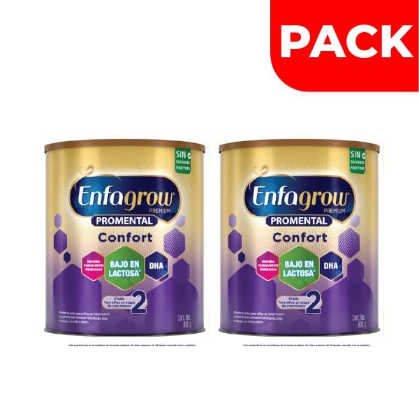 D&uacute;o Pack Enfagrow Premium Promental Confort 2 - Lata 800 G, , large image number null