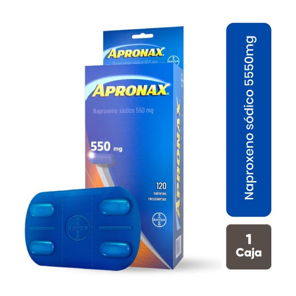 Apronax 550mg Tableta recubierta image number null