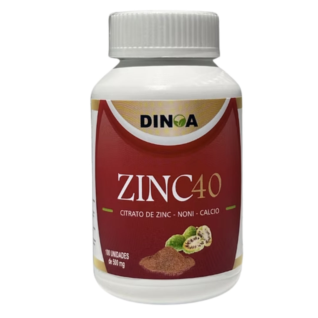 Zinc 40 C&aacute;psulas - Frasco 100 UN, , large image number null