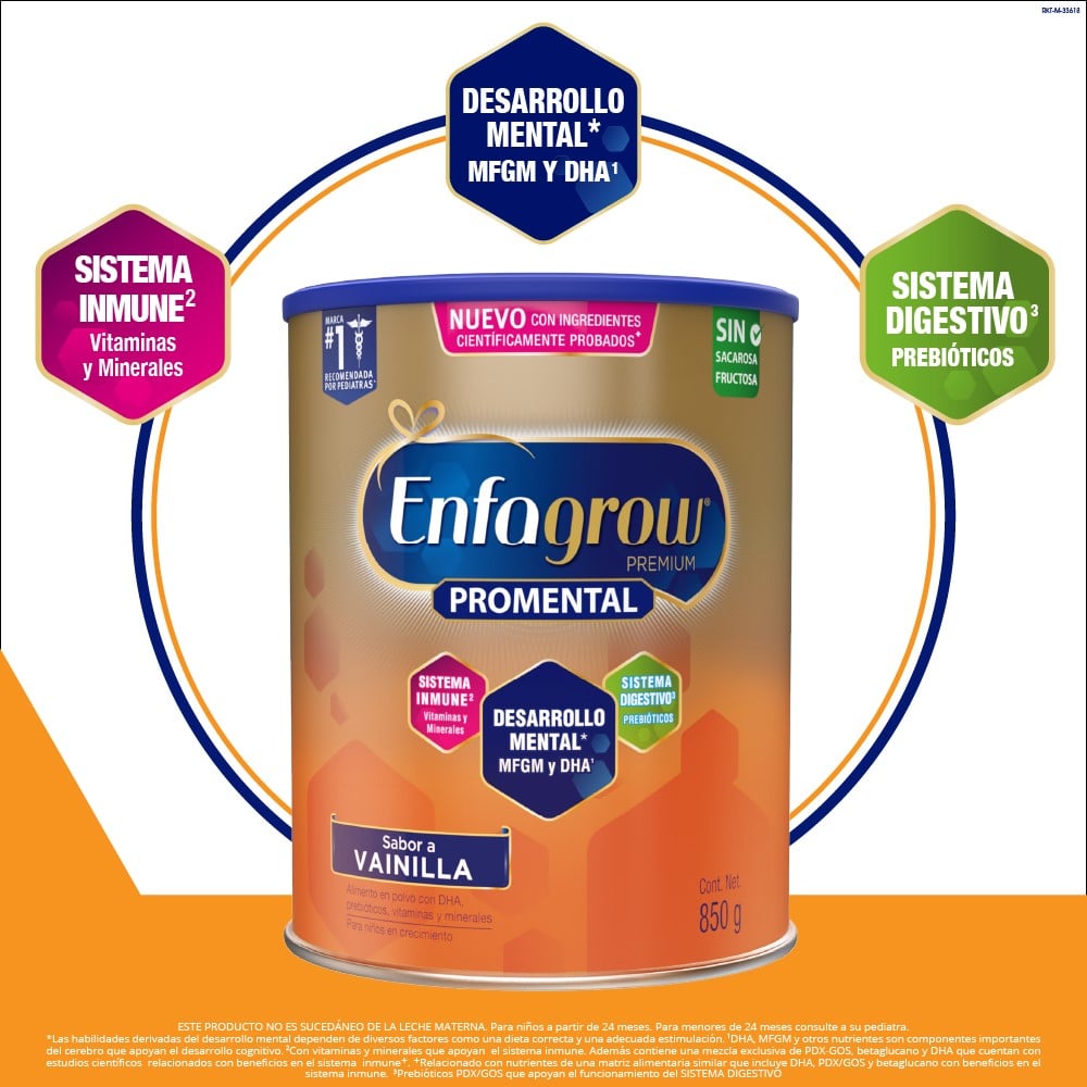 Enfagrow Premium Promental Sabor Vainilla - Lata 850 Gr, , large image number null