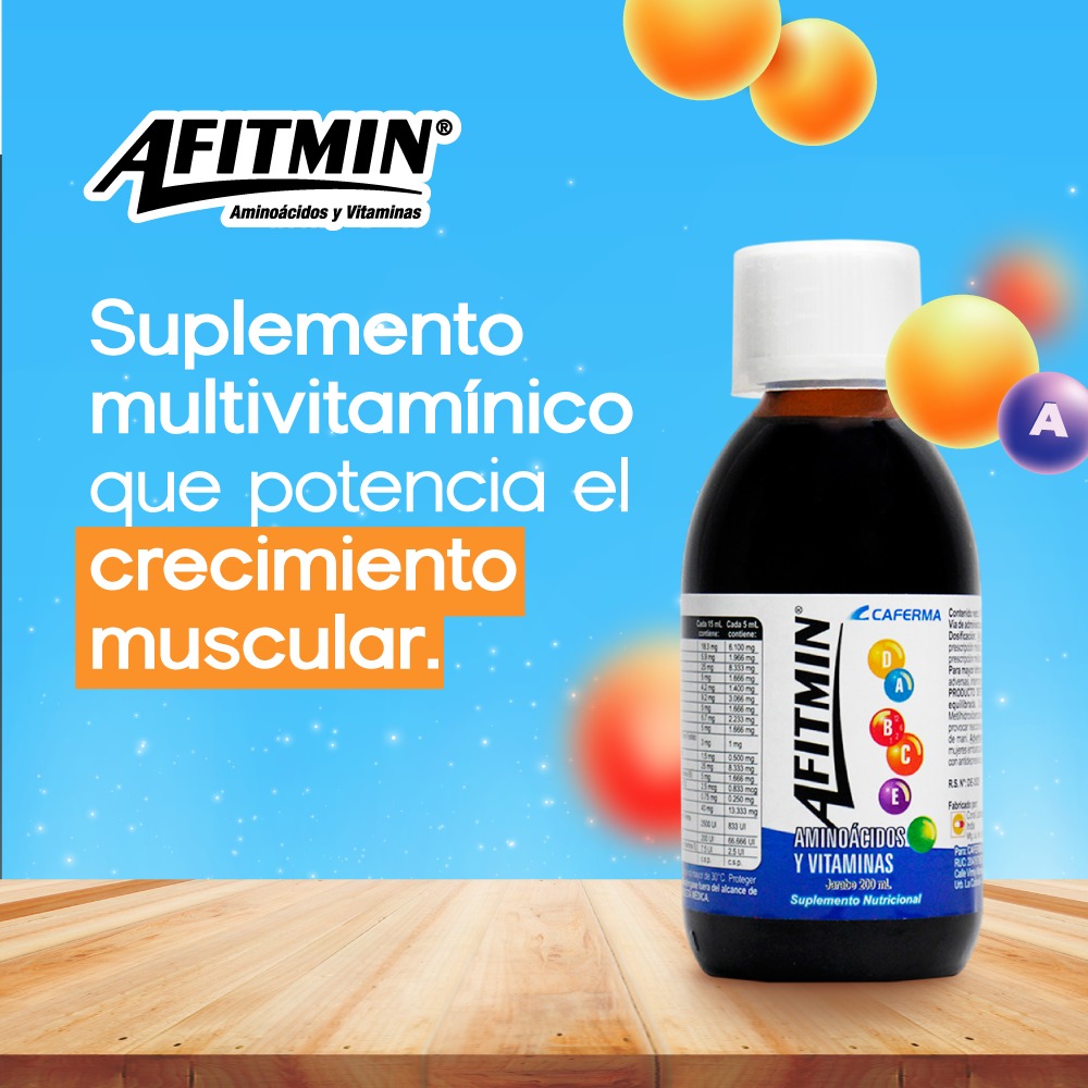 Afitmin Jarabe - Frasco 200 ML, , large image number null