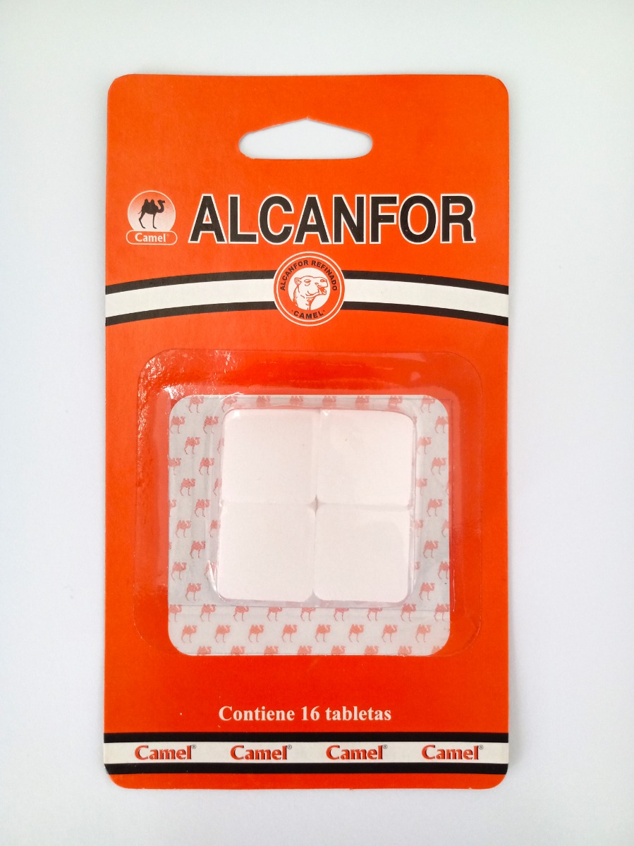 Alcanfor Refinado Tabletas - Caja 16 Un, , large image number null