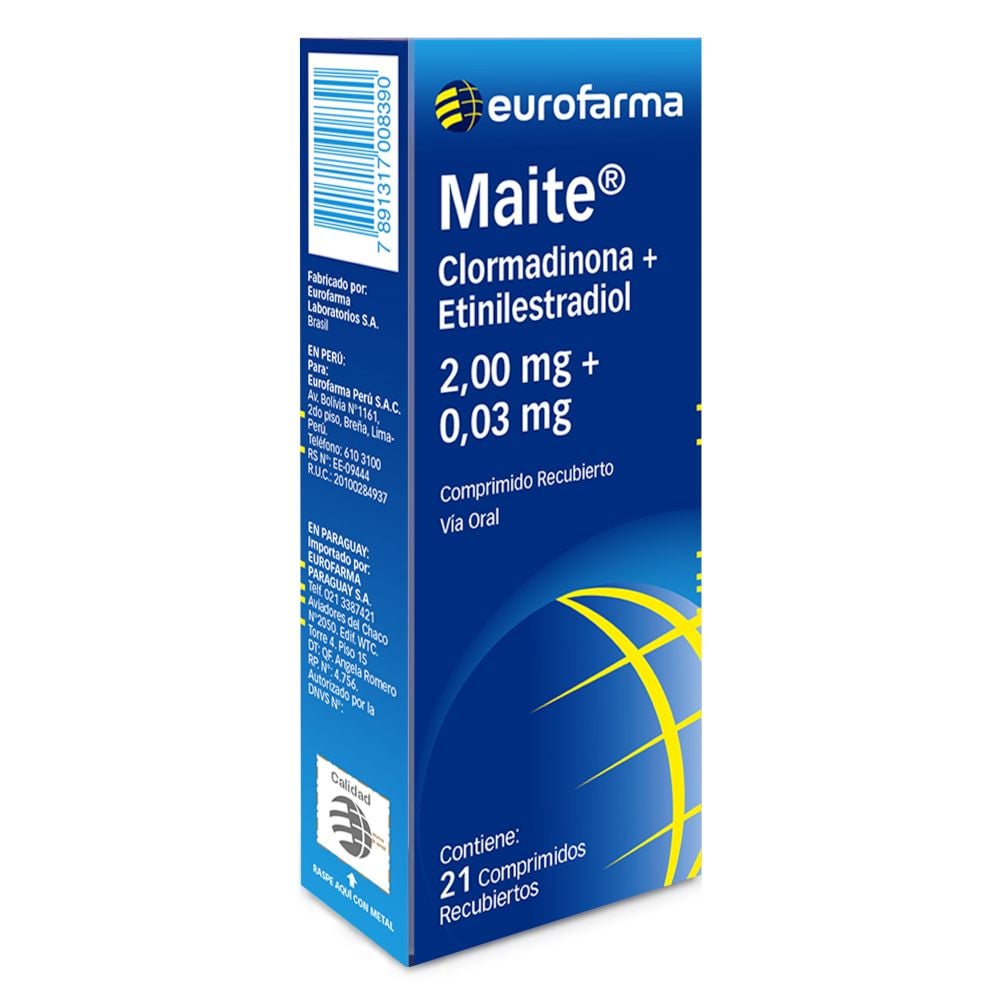 Maite 2.00mg+0.03 - Caja 21 Comprimidos, , large image number null