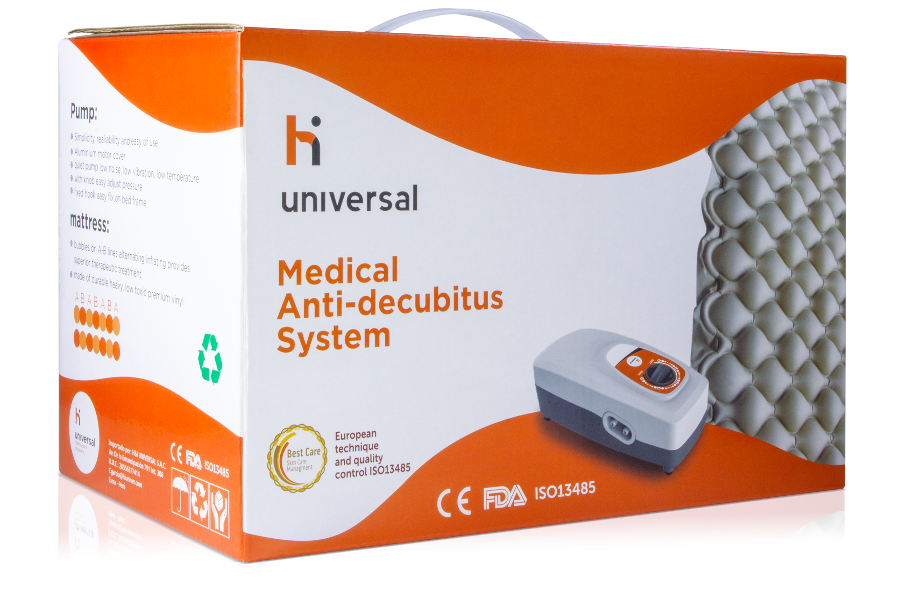 Colch&oacute;n Antiescaras con Motor Modelo Burbuja HiUniversal - Caja 1 UN, , large image number null