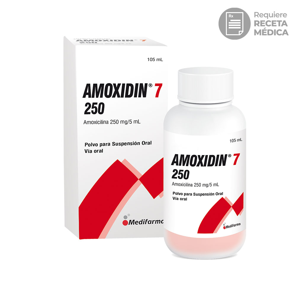 Amoxidin 7 250 Mg- Frasco 105 ML, , large image number null