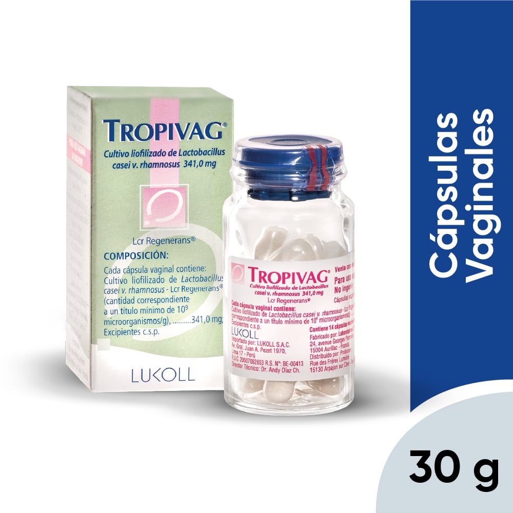 Tropivag C&aacute;psula Vaginal - Frasco 14 UN, , large image number null