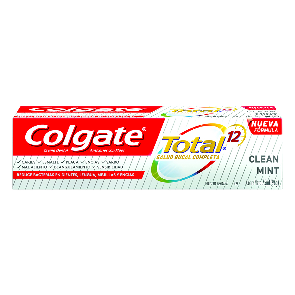 Crema Dental Colgate Total 12 Clean Mint - Tubo 75 ML, , large image number null