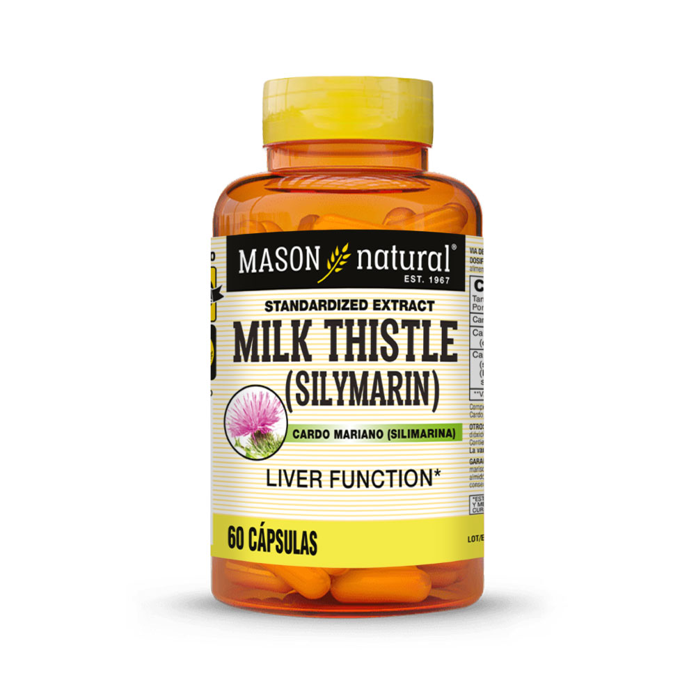 Silimarina Milk Thistle C&aacute;psulas - Frasco 60 UN, , large image number null