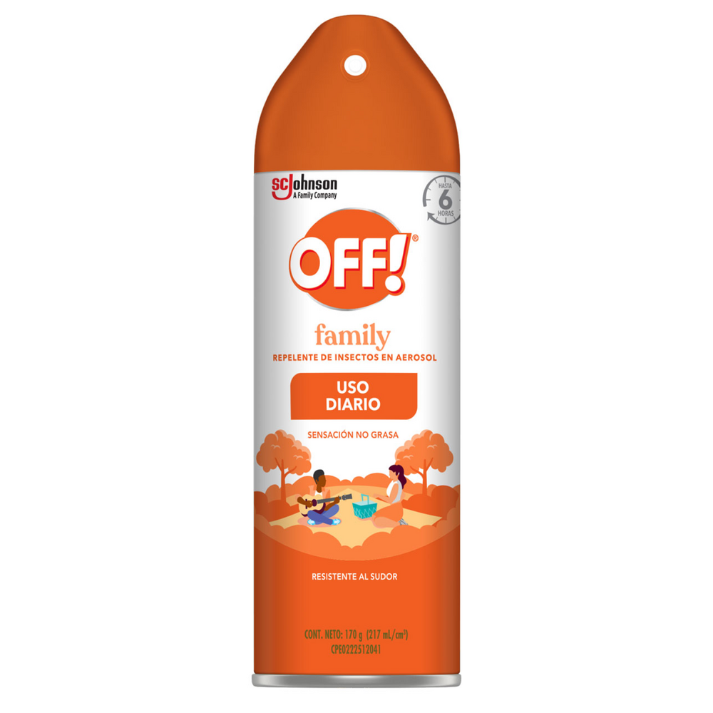 OFF! Family Repelente en Aerosol - Frasco 170 gr, , large image number null