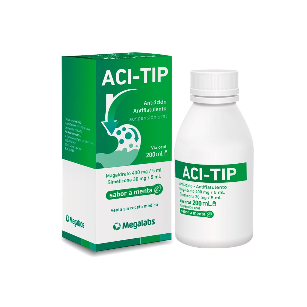 Aci-tip Menta 400-30mg/5ml - Frasco 200 ML, , large image number null