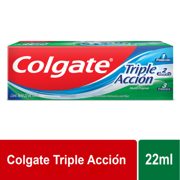 Colgate Crema Triple Accion - Tubo 22Ml, , large image number null