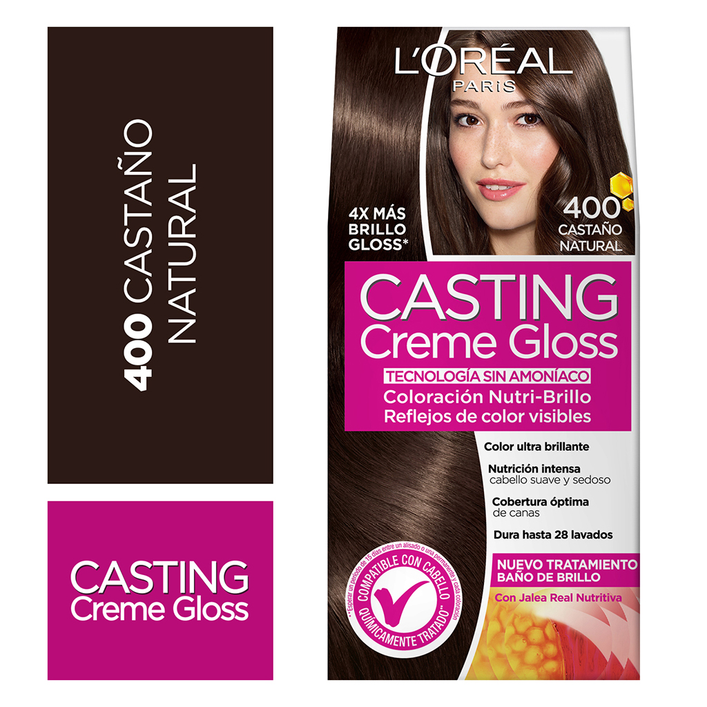 Tinte Casting Creme Gloss 400 Casta&ntilde;o - Caja 1 UN, , large image number null
