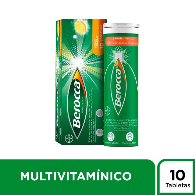 Berocca Performance Comprimidos Efervescentes - Caja 10 UN, , large image number null