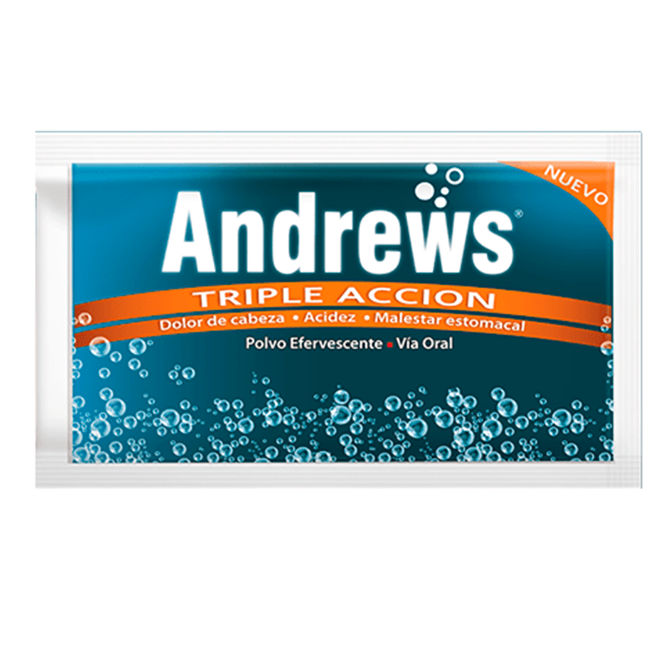 Andrews Triple Acci&oacute;n Polvo Efervecente 7.9G - Sobre 1 UN, , large image number null