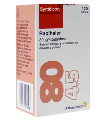 Symbicort Rapihaler 80 Ug - 4.5Ug/Dosis - Frasco 120 Dss, , large image number null