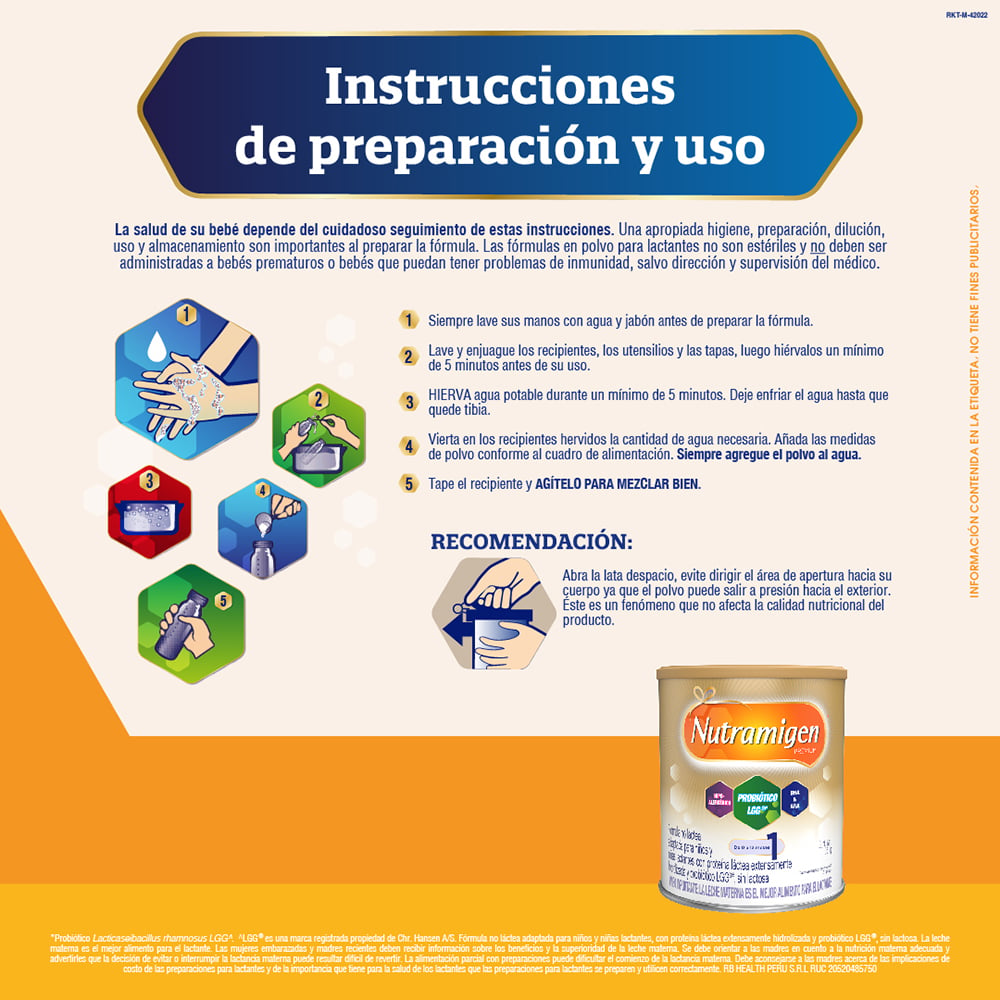 F&oacute;mula Infantil Nutramigen Premium con LGG - Lata 357 G, , large image number null