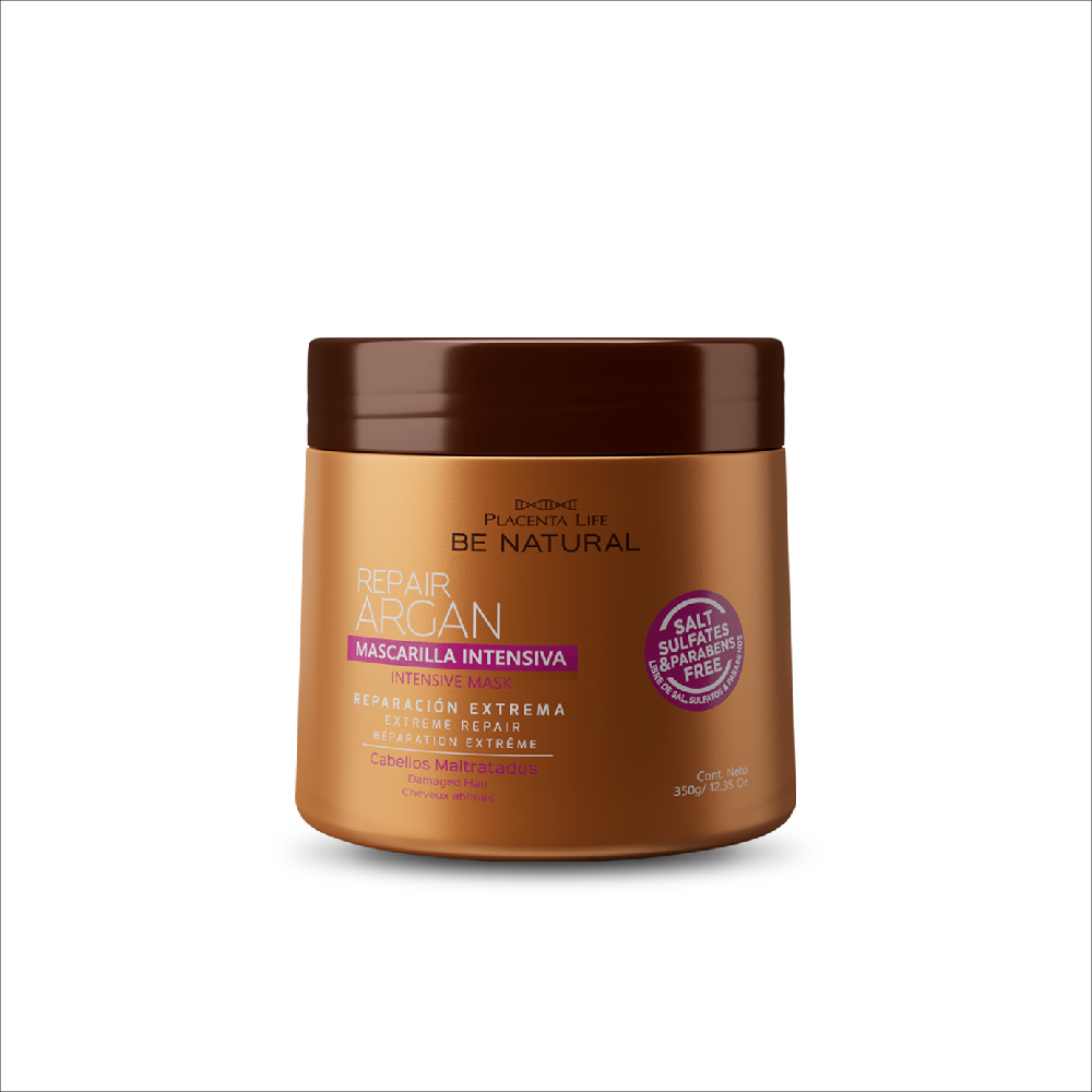Placenta Be Natural Mascarilla Argan  - Frasco 350 G, , large image number null