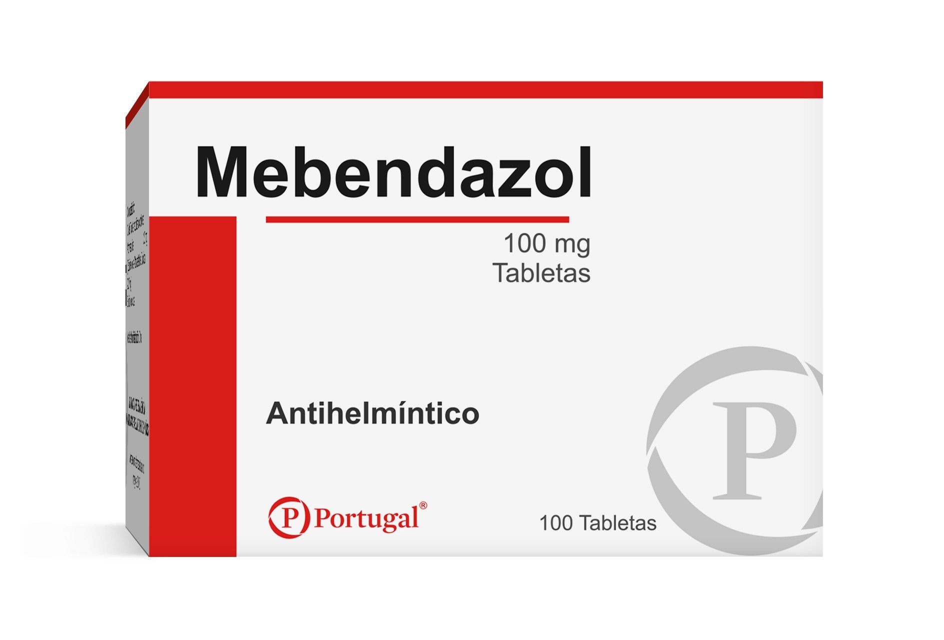 Mebendazol 100 Mg Tableta - Caja 100 UN, , large image number null
