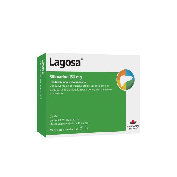Lagosa Tabletas recubiertas - Caja 25 UN, , large image number null