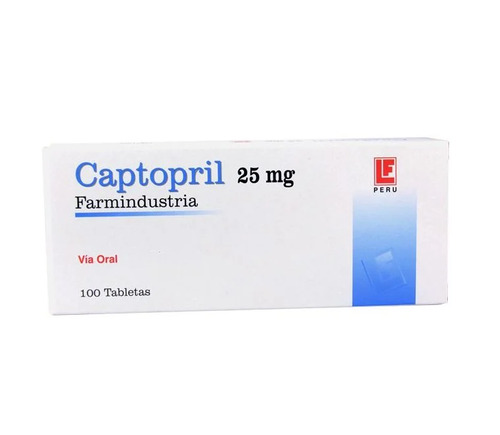 Captopril 25 mg  - Caja 100UN, , large image number null
