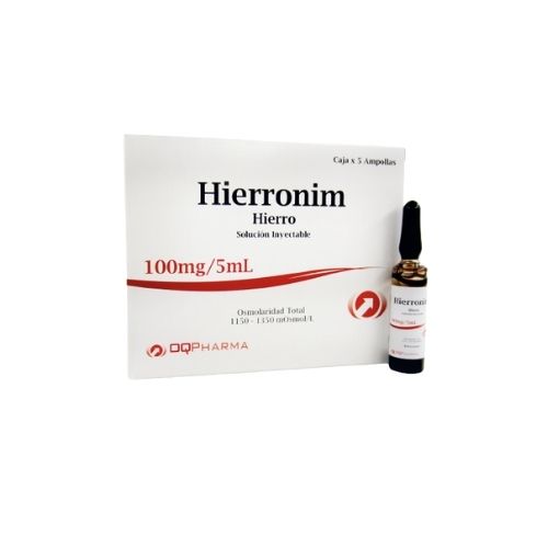Hierronim 100mg/5 ml  - Caja 5 UN, , large image number null