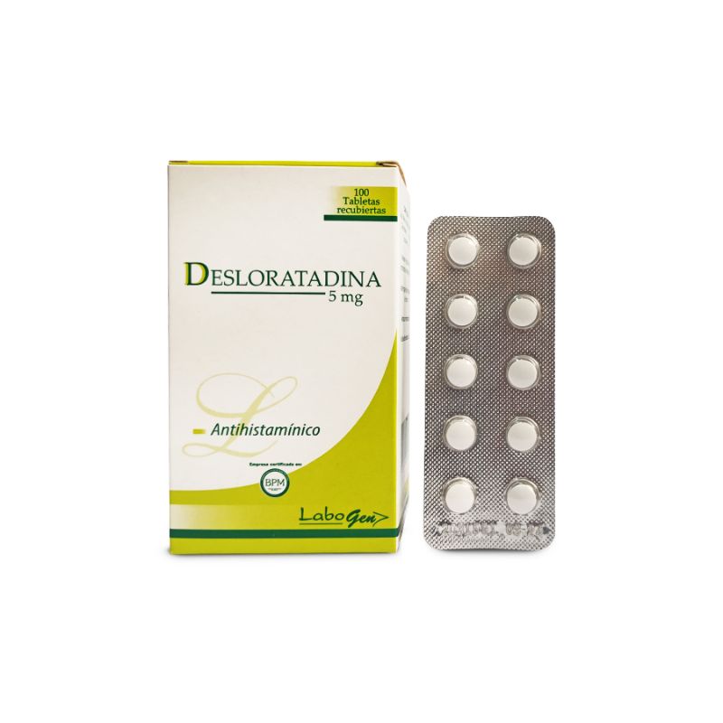 Desloratadina 5 Mg Tabletas - Caja 100 UN, , large image number null