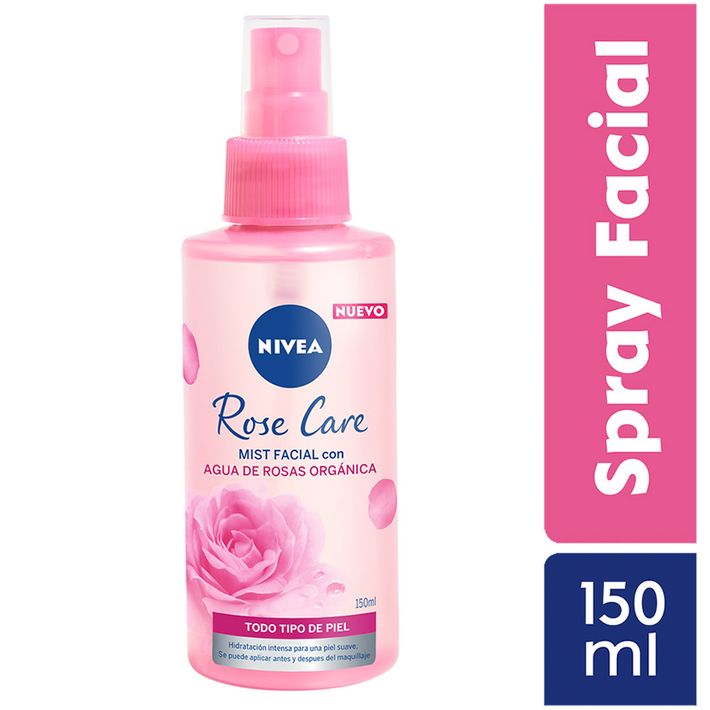 Nivea Spray Agua de Rosas Mist Facial - Frasco 150 ML, , large image number null