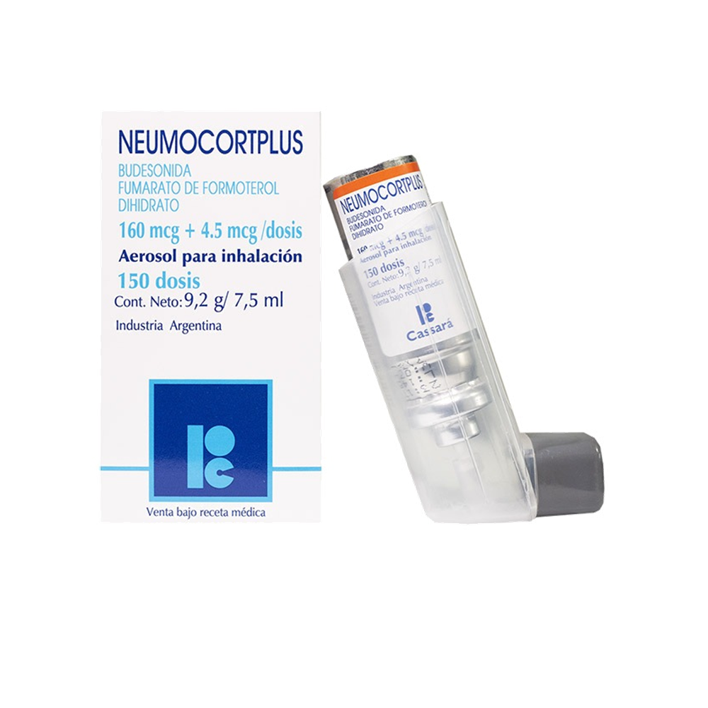 Neumocort Plus Aerosol para Inhalaci&oacute;n 160mcg / 4.5mcg - Frasco 150 Dss, , large image number null