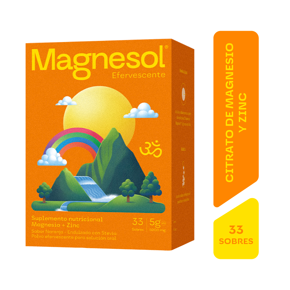 Magnesol Efervescente Naranja 5G - Caja 33 UN, , large image number null