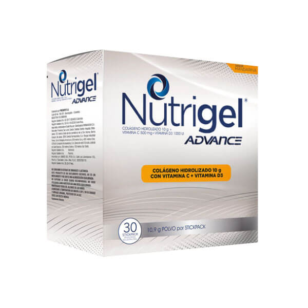 Nutrigel Advance Polvo Sabor Mandarina Sobres - Caja 30 UN, , large image number null