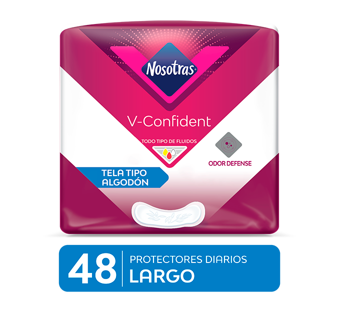 Protectores Diarios Nosotras V-Confident Large - Bolsa 48 UN, , large image number null