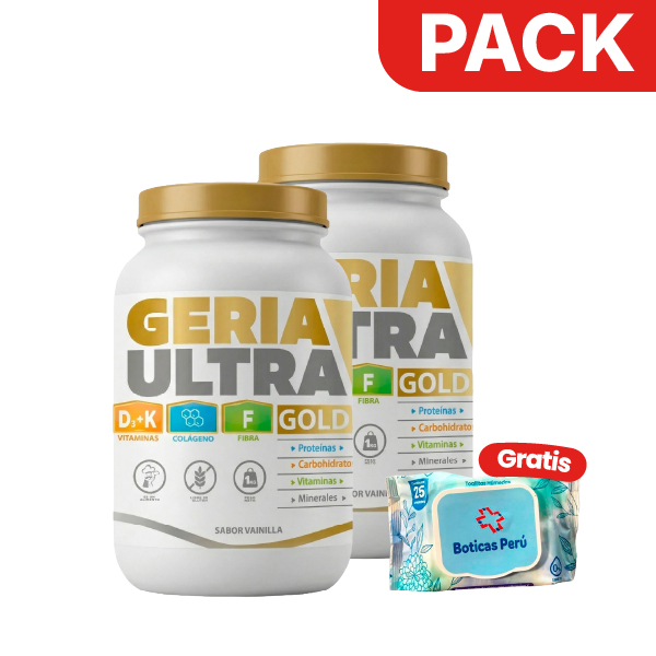 D&uacute;o Pack GeriaUltra Gold Sabor Vainilla - Pote 1Kg, , large image number null