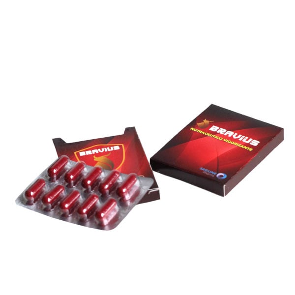 Bravius 500mg Nutrace&uacute;tico Vigorizante - Caja 10 UN, , large image number null